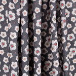 Algodão Popeline Flores Cinza Cinza - Ribes y Casals