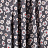 Algodão Popeline Flores Cinza Cinza - Ribes y Casals