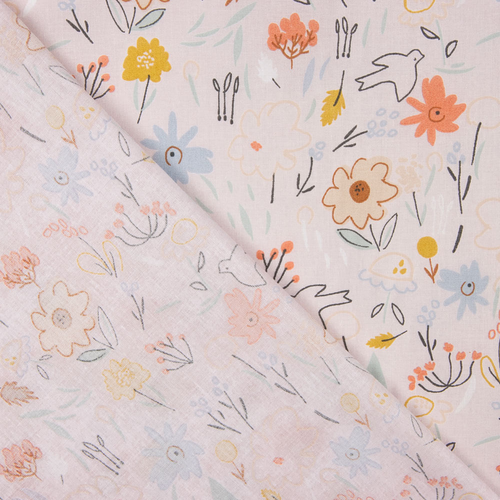 Popeline Flores Merche - Ribes y Casals