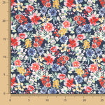 Popeline Flores Jardim Azul - Ribes y Casals