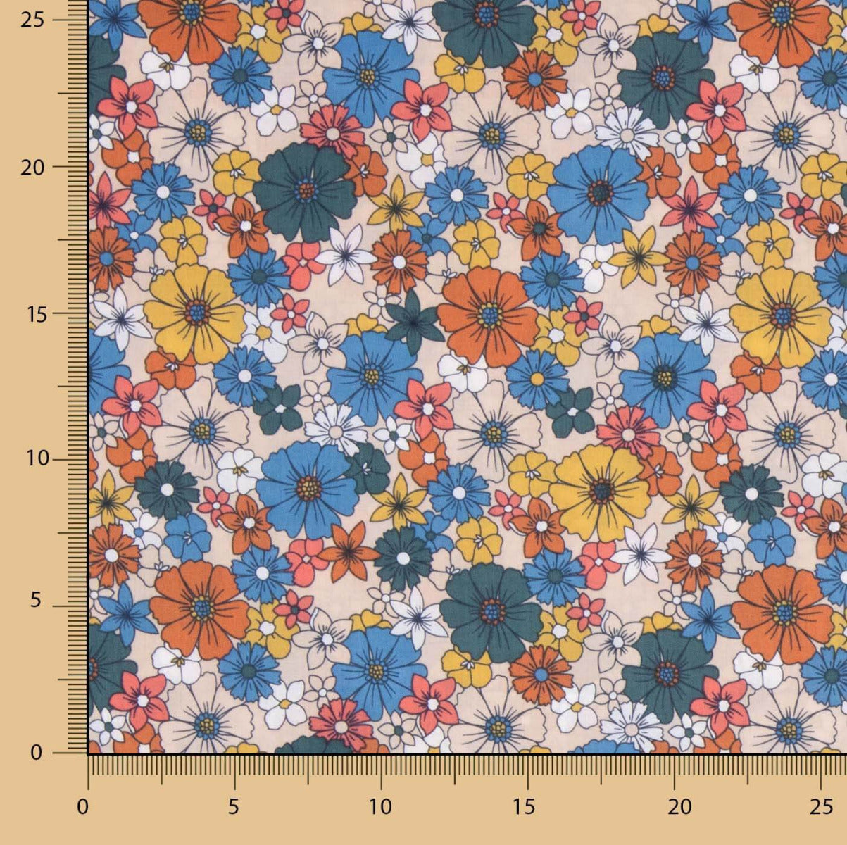 Popeline Flores Sofia - Ribes y Casals