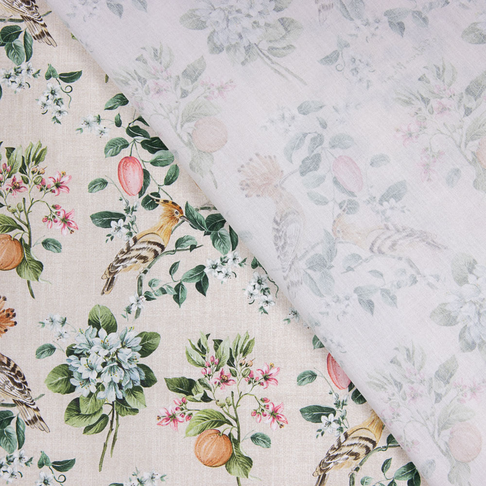 Popeline Algodão Tropical Rústica - Ribes y Casals