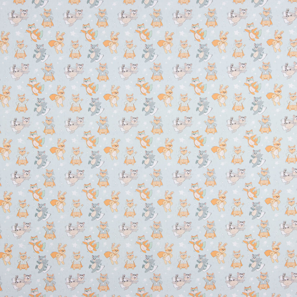 Popeline  Algodão Capa Verde Agua - Ribes y Casals