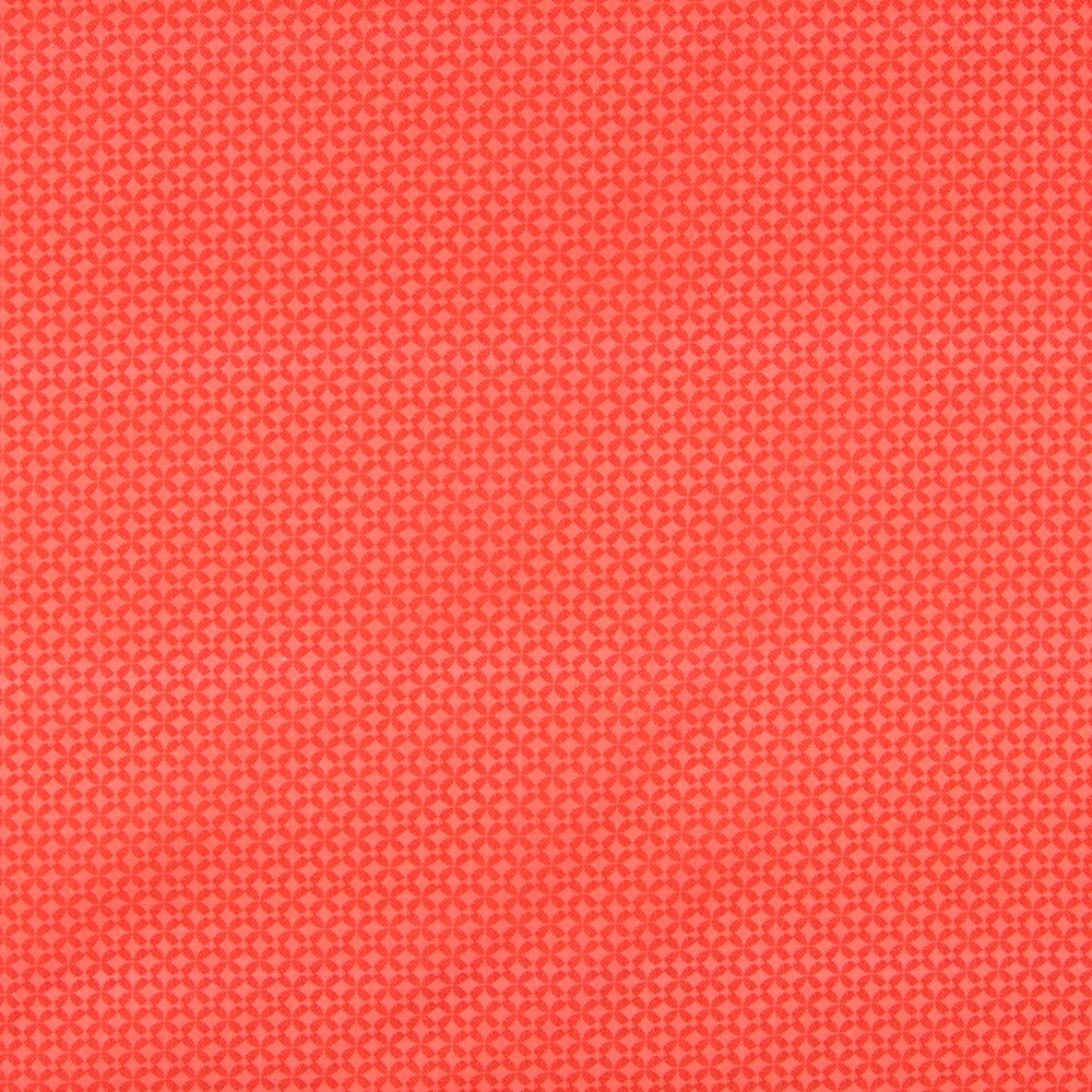 Algodão Popeline Geométrico Laranja - Ribes y Casals