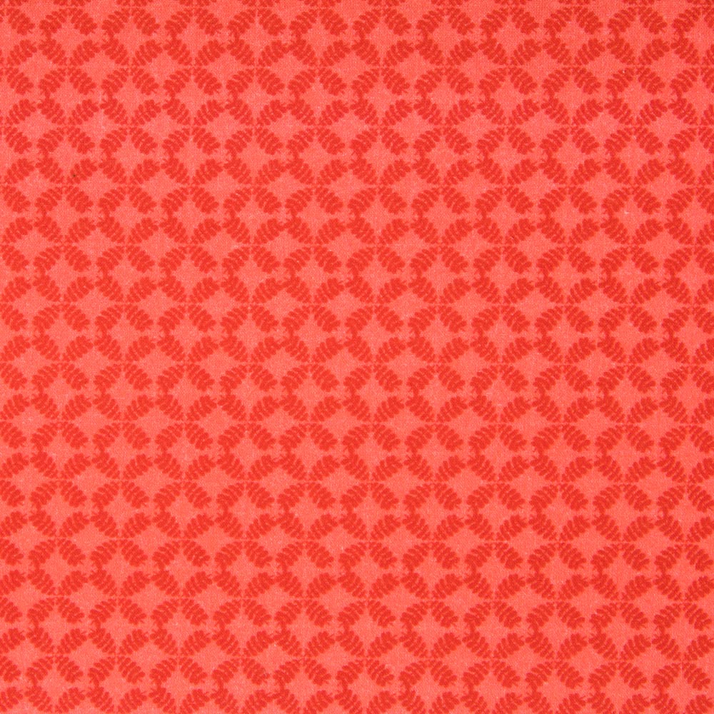 Algodão Popeline Geométrico Laranja - Ribes y Casals