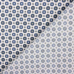 Popeline Flor Kubo Azul - Ribes y Casals