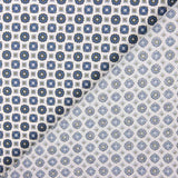 Popeline Flor Kubo Azul - Ribes y Casals