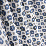 Popeline Flor Kubo Azul - Ribes y Casals