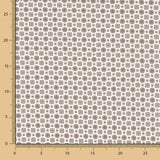 Popeline Flor Kubo Bege - Ribes y Casals