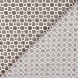 Popeline Flor Kubo Bege - Ribes y Casals