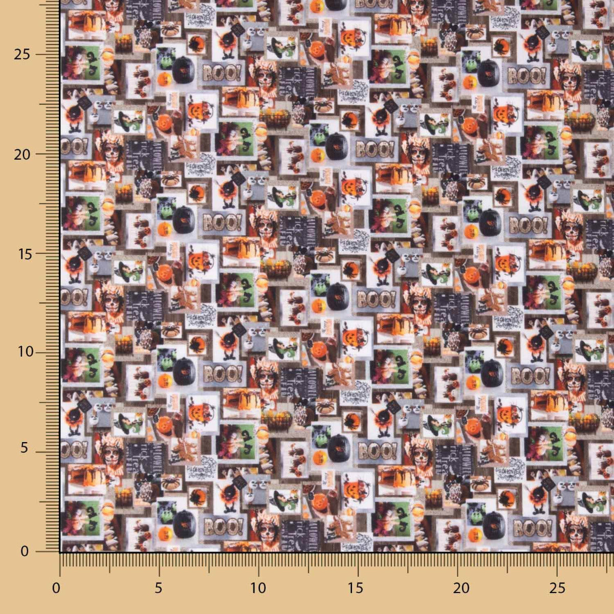 Popeline Algodão Haloween Mini - Ribes y Casals