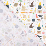 Popeline  Algodão Mágico Potter Branco - Ribes y Casals