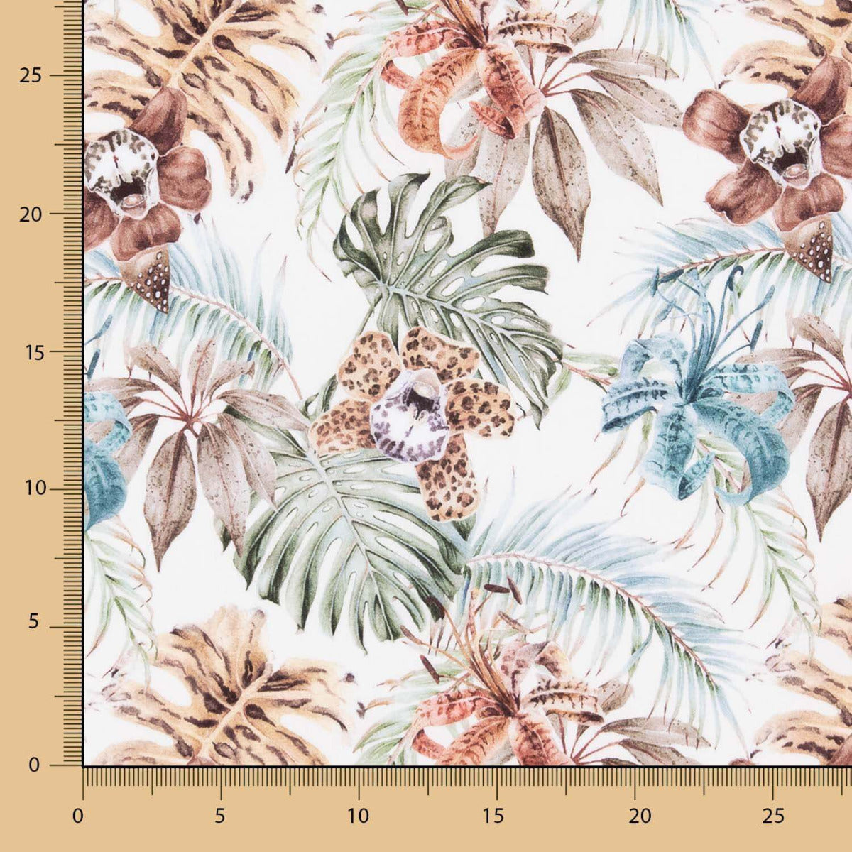 Popeline Algodão Flores África - Ribes y Casals