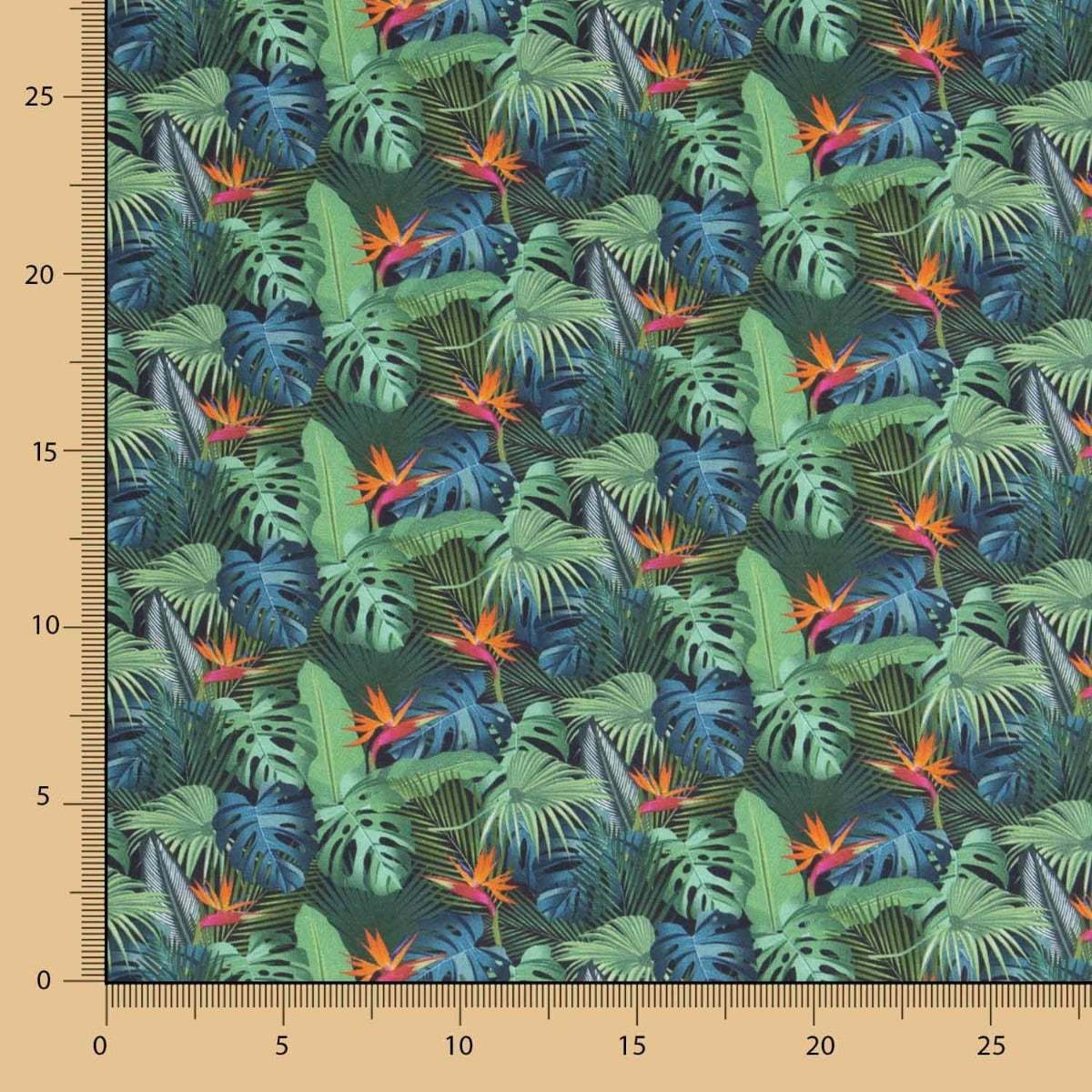 Popeline  Algodão Selva Verde - Ribes y Casals
