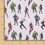 Popeline Licença Os Vingadores Cinza - Ribes y Casals