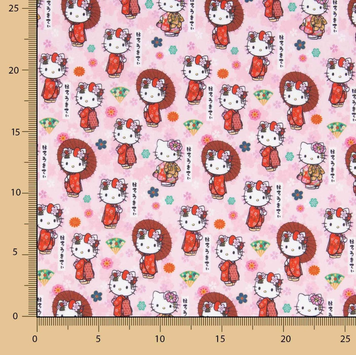 Popeline Licença Hello Kitty Fucsia - Ribes y Casals