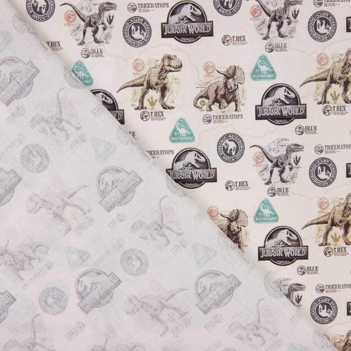 Popeline Licença Jurassic World - Ribes y Casals