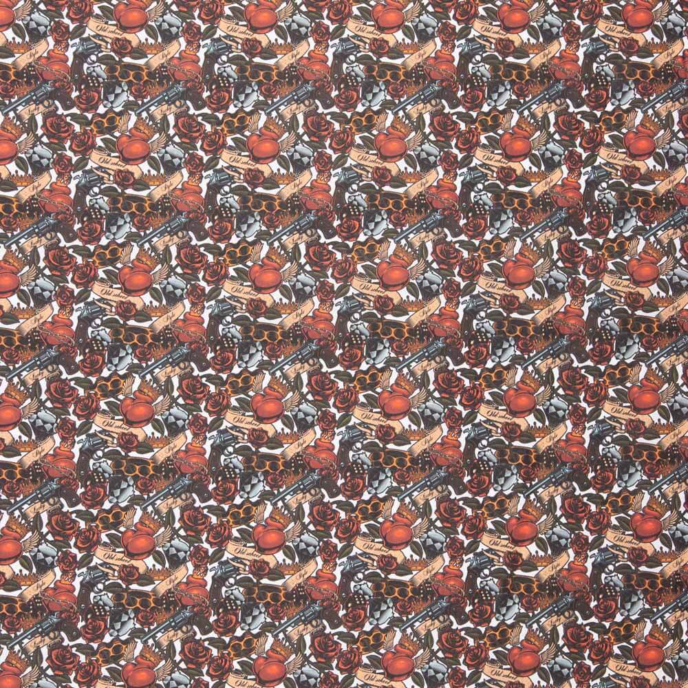 Popeline  Algodão Armas Da Velha Escola - Ribes y Casals