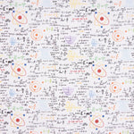 Retal Popelín Algodón Pizarra Matemáticas 130x140 cm - Ribes y Casals