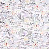 Retal Popelín Algodón Pizarra Matemáticas 130x140 cm - Ribes y Casals