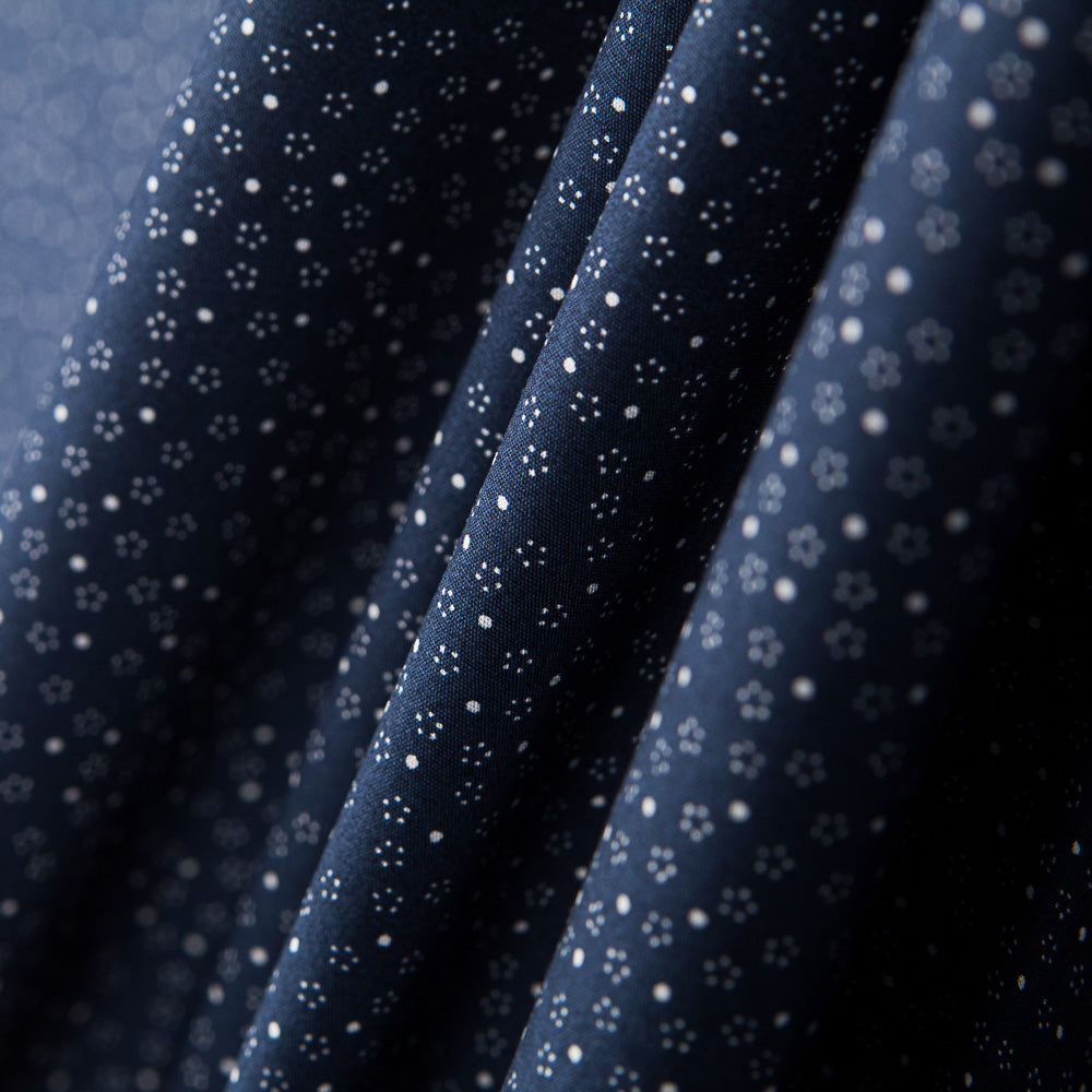 Popeline Micro Flor Marino - Ribes y Casals