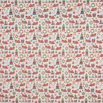 Popeline De Natal Desenhos Cinza - Ribes y Casals