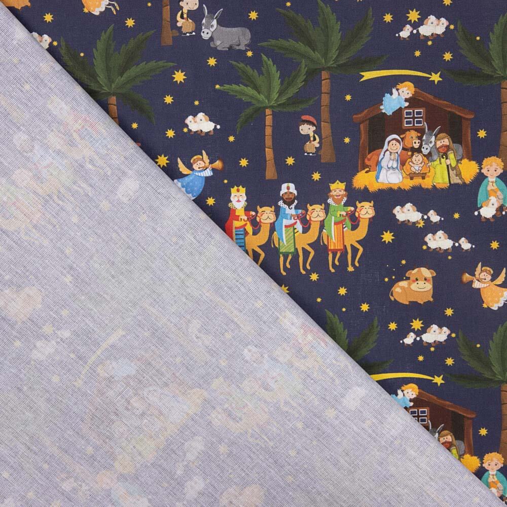 Popeline De Natal Noite Reis - Ribes y Casals