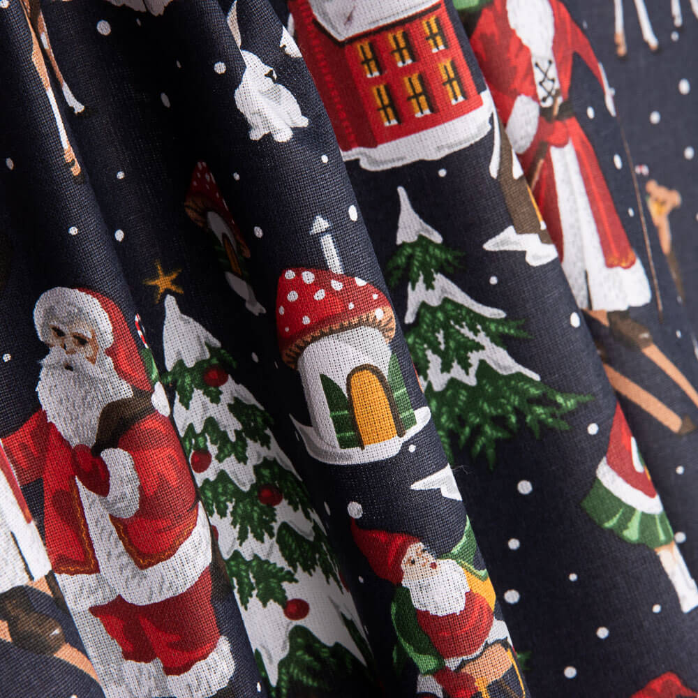 Popelín Navidad Papa Noel Marino - Ribes y Casals