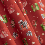 Popeline De Natal Presentes Vermelho - Ribes y Casals