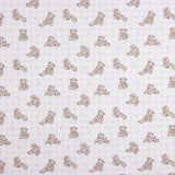 Popeline  Algodão Urso De Pelúcia Xadrez Bolinhas - Ribes y Casals