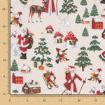 Popeline Natal Papai Noel Cru - Ribes y Casals