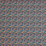 Popeline  Algodão Peixe Koi Verde - Ribes y Casals