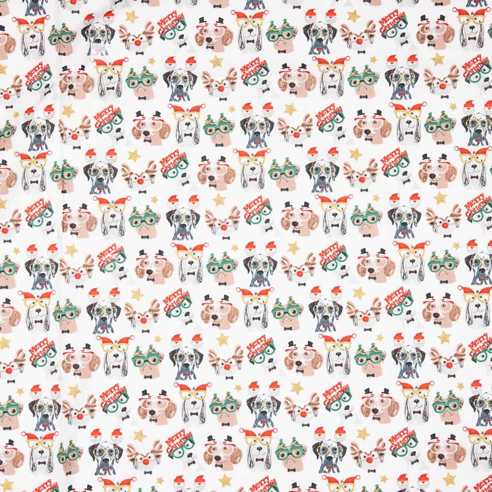 Popeline Christmas Dogs - Ribes y Casals