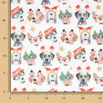 Popeline Christmas Dogs - Ribes y Casals