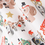 Retal Popelín Christmas Dogs 120x140 cm - Ribes y Casals