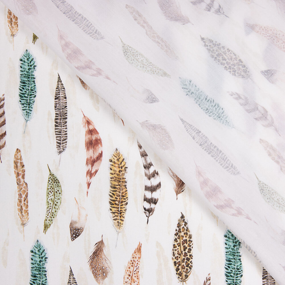 Popeline Algodão Penas - Ribes y Casals