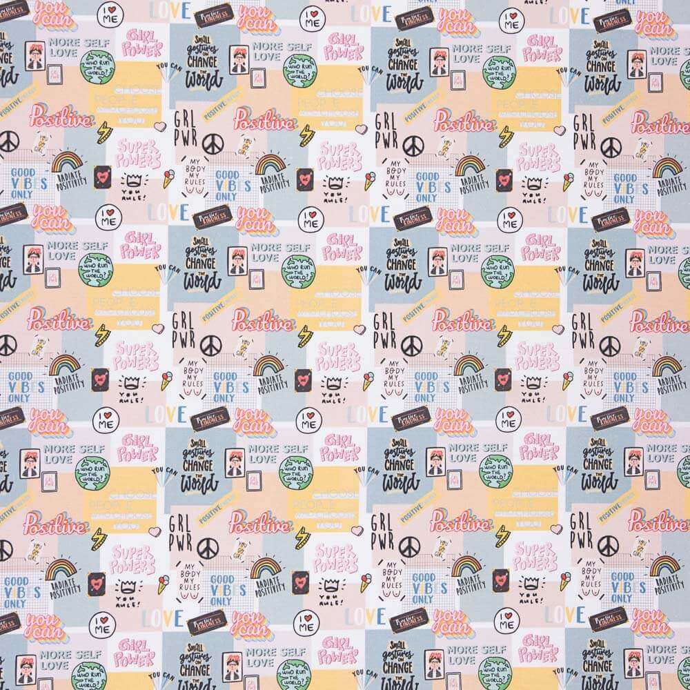 Popeline  Algodão Woman Positive - Ribes y Casals