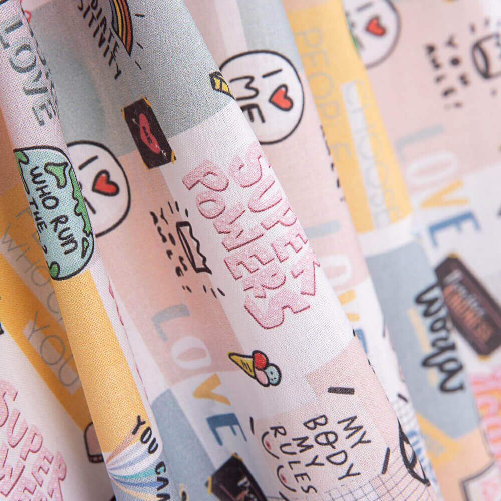 Popeline  Algodão Woman Positive - Ribes y Casals