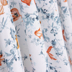 Popeline Algodão Peixe Koi Branco - Ribes y Casals