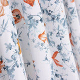 Popeline Algodão Peixe Koi Branco - Ribes y Casals