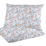 Popeline Algodão Peixe Koi Branco - Ribes y Casals