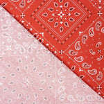 Popeline Algodão Bandana Vermelha Oeko-Tex® - Ribes y Casals