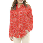 Popeline Algodão Bandana Vermelha Oeko-Tex® - Ribes y Casals