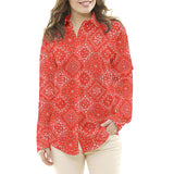 Popeline Algodão Bandana Vermelha Oeko-Tex® - Ribes y Casals