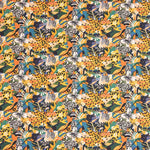 Popeline  Algodão Felino Multicolorido - Ribes y Casals