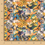 Popeline  Algodão Felino Multicolorido - Ribes y Casals