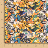 Popeline  Algodão Felino Multicolorido - Ribes y Casals