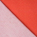 Algodão Popeline Bolinhas Laranja - Ribes y Casals
