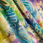 Batik Folhas Multicolorido Amarelo - Ribes y Casals