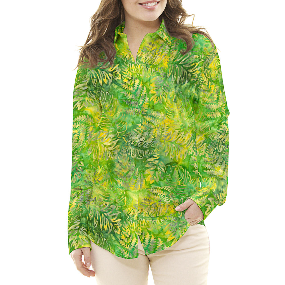 Batik Folhas Verdes - Ribes y Casals